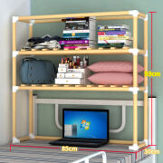 度园园宿舍床上衣柜大学生寝室上铺下铺实木置物架收纳柜双床头 框架