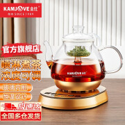 金灶（KAMJOVE） 喷淋式煮茶器煮茶壶围炉煮茶蒸汽花茶黑茶养生壶保温泡茶壶A-55 【七段保温】香槟金 0.8L