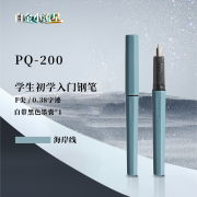 白金（PLATINUM）钢笔三年级小流星轻甜系列钢笔PQ-200小学生练字专用入门可替换墨囊 03F细字 海岸线