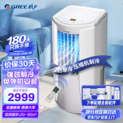 格力（GREE）2匹移动空调家用WIFI 单冷 智能除湿制冷器窗机二P商用立式便携式空调一体机 2匹移动空调KY-40/NALA3A