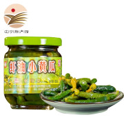 【辽宁馆】锦喌 锦州小菜 虾油小黄瓜180g*瓶 中华老字号 腌制泡菜咸菜粥米伴侣下饭菜 2瓶装