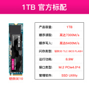 铠侠（Kioxia）SE10 RC20固态硬盘1t M.2 NVMe SSD台式机电脑笔记本512g 2t SE10-1T 读取7300M 写入6400M 1