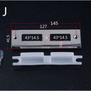 京炫锁配件边条通用锁扣板导向板门锁扣片不锈钢门锁 K号导向片 3 J号导向片