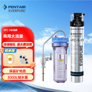 爱惠浦（Everpure） 家用净水器4FC-S 5级过滤 不用电大流量-额定净水量3000L组装机 组合套装