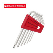 PB SWISSTOOLS进口瑞士 PB SWISS TOOLS 212H系列 L型球头套装内六角扳手六角匙 PB 212.H-5 (6支装）