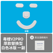 原装适用雷蛇毒蝰鼠标防滑贴V2pro版 V3pro版全包吸汗贴电竞 毒蝰V2PRO专用冰版脚贴 厚款替换型0.8mm