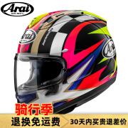 Arai RX-7X摩托车头盔机车赛车男跑盔女赛道骑行GP选手骑行全盔夏季 SCHWANTZ-30th 史云兹30周年 L（适合头围59-60）