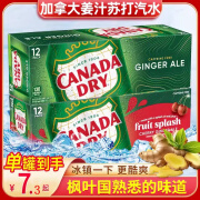 加拿大美国进口加拿大（CANADA DRY）姜汁汽水干姜生姜水355ml/罐新日期 【美国】两味各12罐