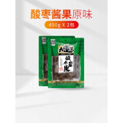 九道湾紫苏酸枣糕酸枣粒酱果南酸枣野五眼果生湖南特产零食江西 原味酸枣酱果绿袋450g*2包