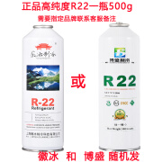 东其（Donqi）R22制冷剂家用空调加氟工具套装空调加制冷液雪种加氟利昂冷媒表 徽冰/博盛r22一瓶500g 高纯度制