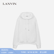 浪凡（LANVIN）官方 男士LOGO纯色套头卫衣 白色 M