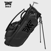 PXG高尔夫球包支架包24新款DELUXE豪华系列六分格大容量golf球袋 黑色