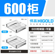 （尾货机）HIGOLD/悍高 黑钻-碗碟三边篮+黑钻平蓝 调味品架. 303501-1EA