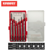 KENNEDYKENNEDY进口英国 肯尼迪  6件套装钟表批 十字一字小型螺丝刀 KEN-572-9090K（6支十字和一字）