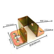 床关铰 床耳朵 床挂角 床挂钩 木方托 床五金配件角码35mm 22内宽(送螺丝) 1个装()送螺丝