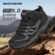 斯凯奇（Skechers）新款男子舒适耐磨透气休闲鞋复古百搭运动鞋 BKCC【黑色/炭灰色】 42