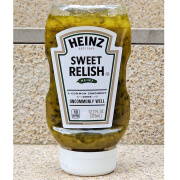 亨氏美国亨氏酸甜青瓜蓉酸黄瓜酱汉堡酱三明治酱料HEINZ DILL RELISH 375ML甜青瓜酱01313703