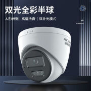 HIKVISION海康威视400万半球双光全彩POE高清摄像头1345V2-LA(POE) 白色 400万像素