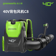 格力博（greenworks）40V背包式吹雪机充电式吹叶机强力吹灰机洗车吹水吹风机4Ah单电