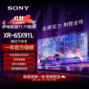 索尼（SONY）XR-65X91L 【2025款送装一体版】65英寸 游戏电视 4K  XR芯片 PS5理想搭档 二级能效 以旧换新