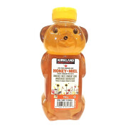 原装进口Kirkland Honey柯克兰纯蜂蜜小熊纯蜜蜂蜂蜜调味冲饮瓶装 加拿大蜂蜜-3瓶\750g*3