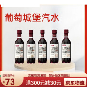 魔水师葡萄城堡汽水葡萄酒风味碳酸饮料网红饮品5瓶 葡萄城堡汽水450ml*5瓶