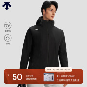 迪桑特 TRAINING 男士 加绒防泼水 梭织上衣外套夹克 BK-BLACK 3XL (190/108A)