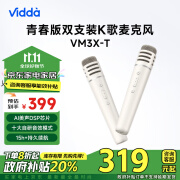 Vidda 海信  V3麦克风 海信电视 Vidda电视定制 天籁K歌 无线麦克风 家庭KTV 双支套装VM3X-T 