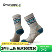 SMARTWOOLSmartwool 女士徒步功能轻量减震民族风图案短筒袜户外羊毛袜1580 月光灰G26 M（适合脚码38-41）