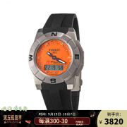 天梭（TISSOT）男士腕表T0015204728100石英机芯43mm表盘橙色运动风休闲腕表 T0015204728100