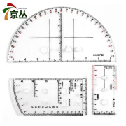 京丛炮兵指挥尺三件套 阵地作业尺地理坐标尺参谋地图作业工具密位尺