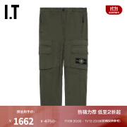 STONE ISLAND IT 男装工装长裤新款帅气街潮纯色直筒裤530510ML KHX/军绿色 30