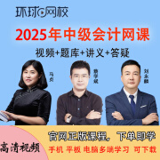 环球网校2025年中级会计职称视频课件中级会计实务 中级经济法 中级财务管理考试网课教材课程 基础提升班(精讲班+习题班+题库+讲义) 中级会计实务