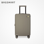 BAGSMART行李箱20寸登机箱男女大容量24寸旅行箱拉杆箱轻便密码箱 苔藓灰 20寸