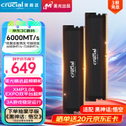 Crucial英睿达 美光32GB（16GB×2） DDR5 6000频率 台式机内存条 Pro系列超频条 美光颗粒 适配黑神话悟空