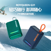 朗琴（ROYQUEEN）G31蓝牙音箱长续航防水小型便携式迷你户外超重低音炮高音质大音量可插卡RGB无线音响蓝牙5.3 宝石蓝 官方标配