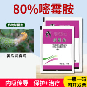 80%嘧霉胺 草莓葡萄黄瓜灰霉病梨黑星病果树褐斑病农药剂 10g(5袋)