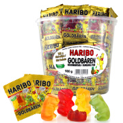 哈瑞宝（Haribo）金熊小熊软糖桶装水果软糖 多口味可选 儿童节圣诞节礼物 大桶装 桶装1000克*1桶