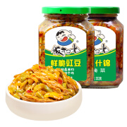 饭扫光下饭菜鲜脆榨菜丝咸菜泡菜四川特产 鲜脆豇豆+黄花什锦