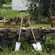 Berry&Bird园艺不锈钢大铲子户外挖土种绿植铁锹农用养花除草英国BB工具 不锈钢种植铲