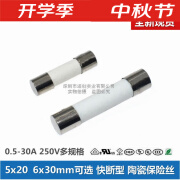 以琛定制适用于5x206x30陶瓷保险丝管250vF0.51234567810152 0.5A 250V 5x20mm