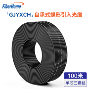 烽火（FiberHome）自承式蝶形引入光缆室内室外入户光纤宽带皮线1芯3钢丝100米GJYXCH-1