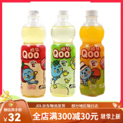 酷儿可口美汁源450ml*12瓶水果汁水蜜桃汁橙汁苹果汁饮料饮品 橙味3瓶+苹果2瓶