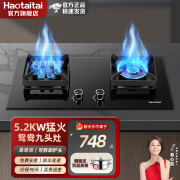 Haotaitai好太太燃气灶 煤气灶双灶 家用台式 灶具5.2KW天然气液化气灶定时猛火灶 YL001-J鸳鸯九头猛火 天然气