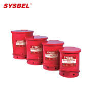 西斯贝尔/SYSBEL WA8109700防火垃圾桶21Gal/79.3L/红色 1个装