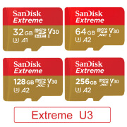 闪迪 SanDisk闪迪TF卡32G64G128G256G512G高速U3无人机航拍运动相 ExtremeU3 32GB