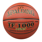 斯伯丁（SPALDING）斯伯丁篮球防滑吸湿手感软皮料室内TF系列7号成人比赛事训练蓝球 7号 74-716A室内TF1000吸湿手感