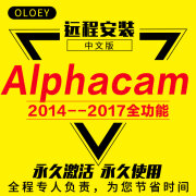 Alphacam2014/2015/2016/2017中文版CDM橱柜门软件自动优化排版雕刻远程安装 Alphacam2014安装