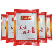 六必居美味甜面酱 烤鸭烧烤炒菜蘸酱调味酱150g*5袋组合