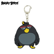 电影版Angrybirds 愤怒的小鸟 软胶钥匙扣 炸弹黑